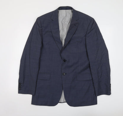 Mens UK Size 40 Marks and Spencer Regular Blue Suit Jacket