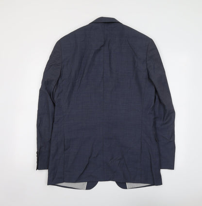 Mens UK Size 40 Marks and Spencer Regular Blue Suit Jacket