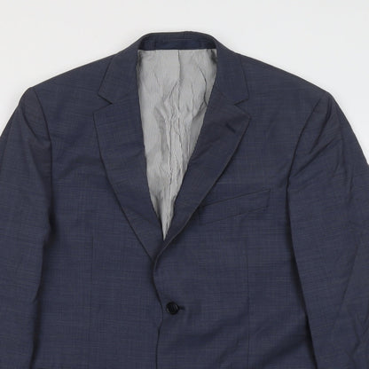 Mens UK Size 40 Marks and Spencer Regular Blue Suit Jacket