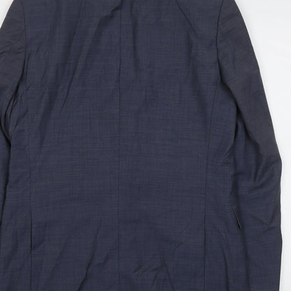 Mens UK Size 40 Marks and Spencer Regular Blue Suit Jacket