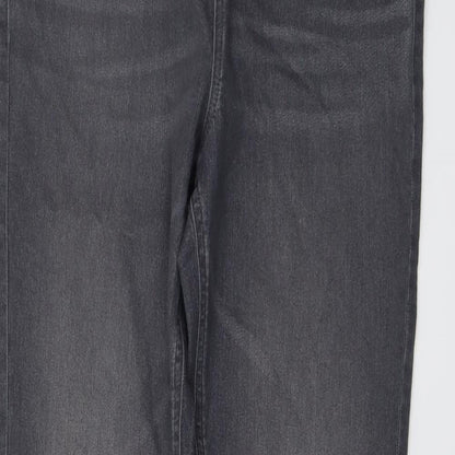 Marks and Spencer Womens Grey Cotton Jegging Jeans Size 12 L27 in Regular