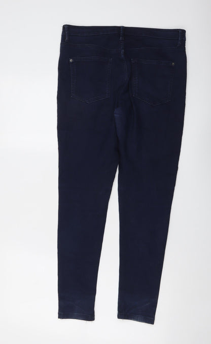 Womens UK Size 12 Marks and Spencer Regular Fit Skinny Blue Jeans