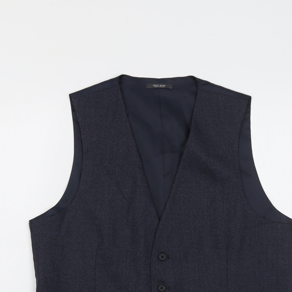 Mens UK Size 40 Marks and Spencer Regular Blue Suit Jacket