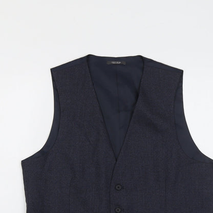 Mens UK Size 40 Marks and Spencer Regular Blue Suit Jacket