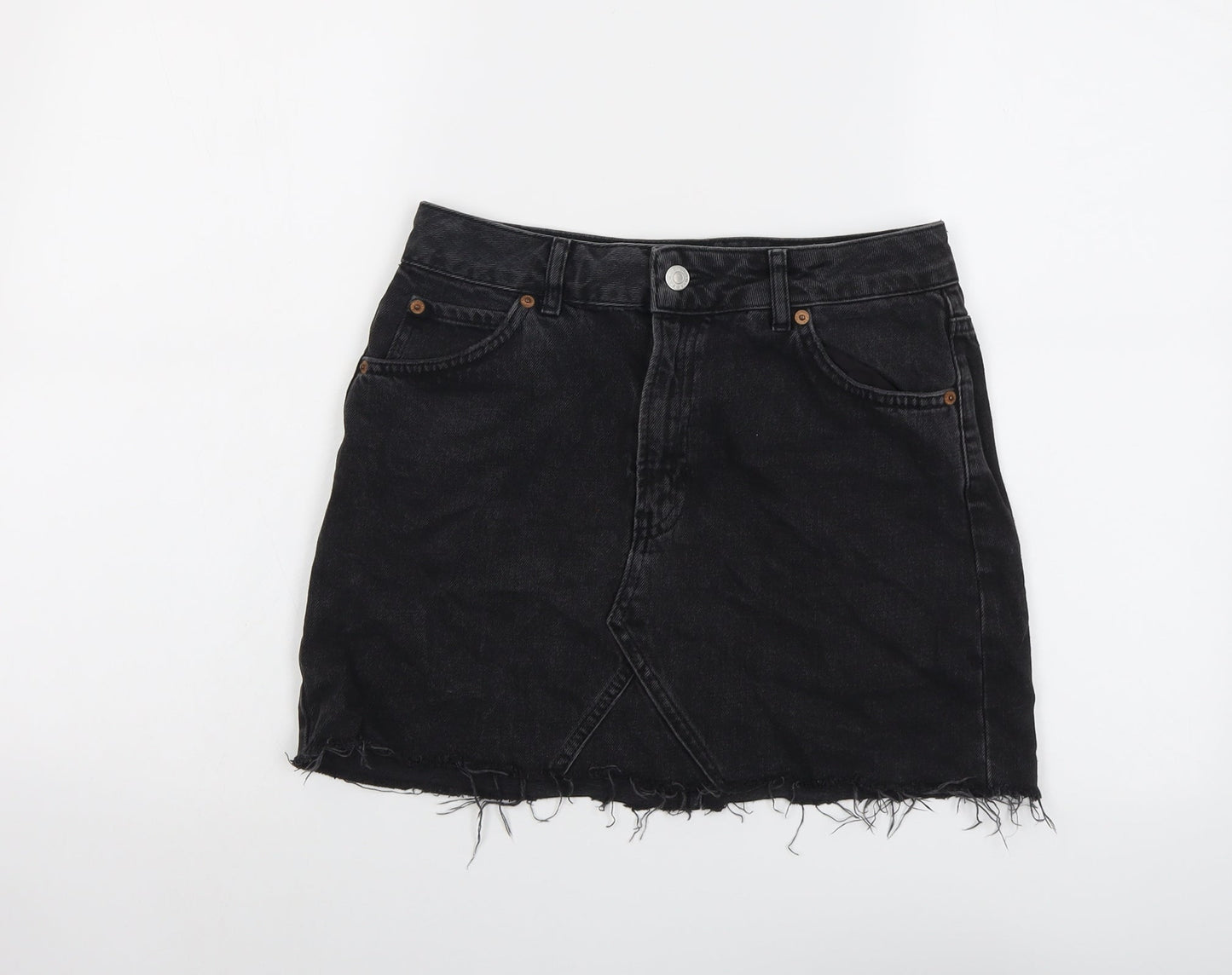 Womens UK Size 10 Topshop Mini Denim Skirt