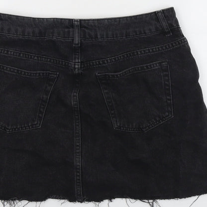 Womens UK Size 10 Topshop Mini Denim Skirt