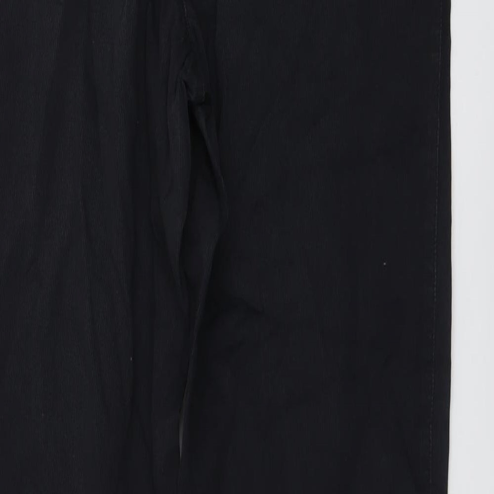 Boss Mens Blue Cotton Trousers Size 32 in L34 in Regular Button