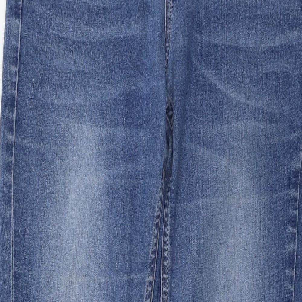 Oasis Womens Blue Cotton Skinny Jeans Size 30 in L30 in Regular Button