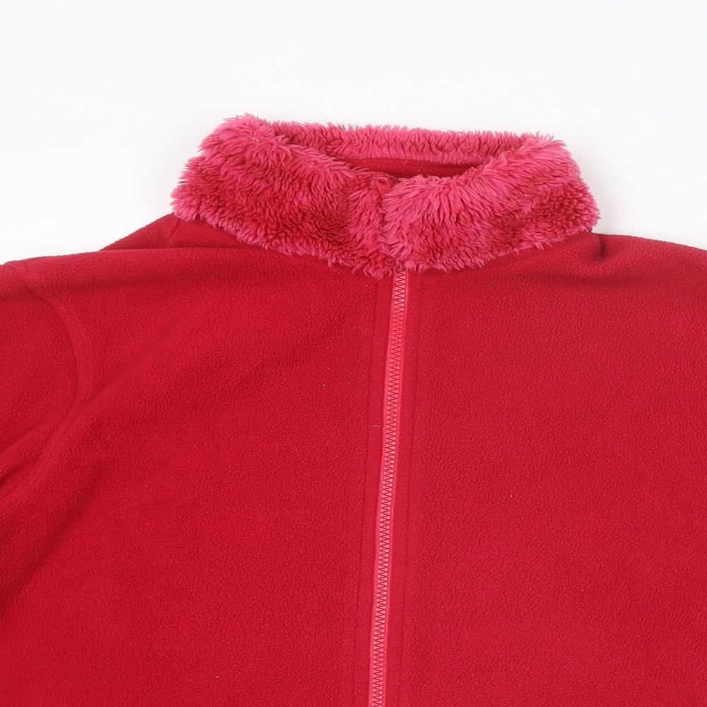 District Womens Pink Jacket Size 12 Zip