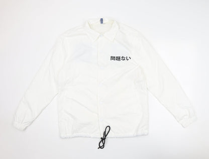 Mens UK Size S Divided by H&M White Jacket