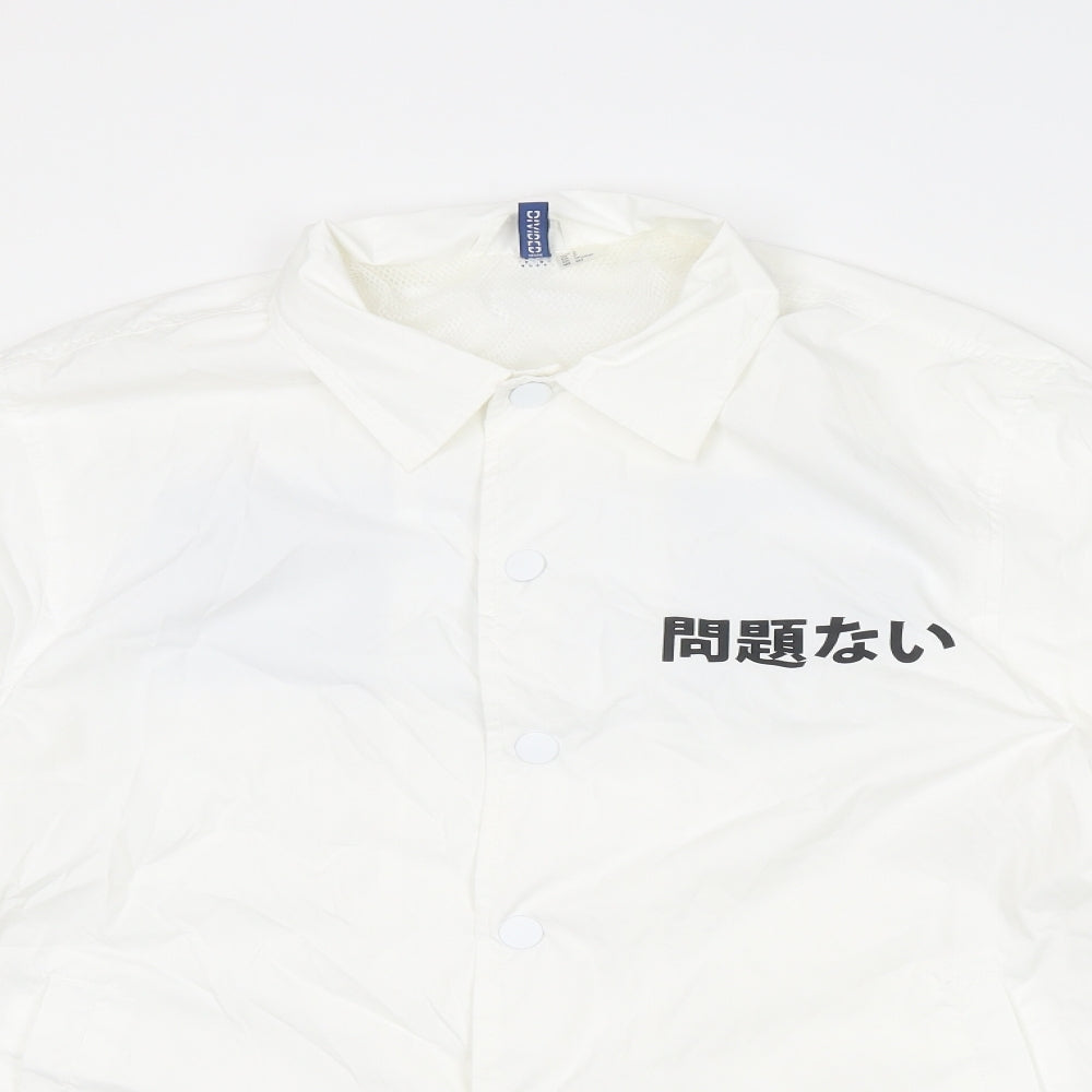 Mens UK Size S Divided by H&M White Jacket