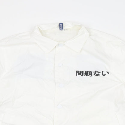 Mens UK Size S Divided by H&M White Jacket