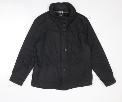 Milo Womens Black Jacket Size 12 Snap