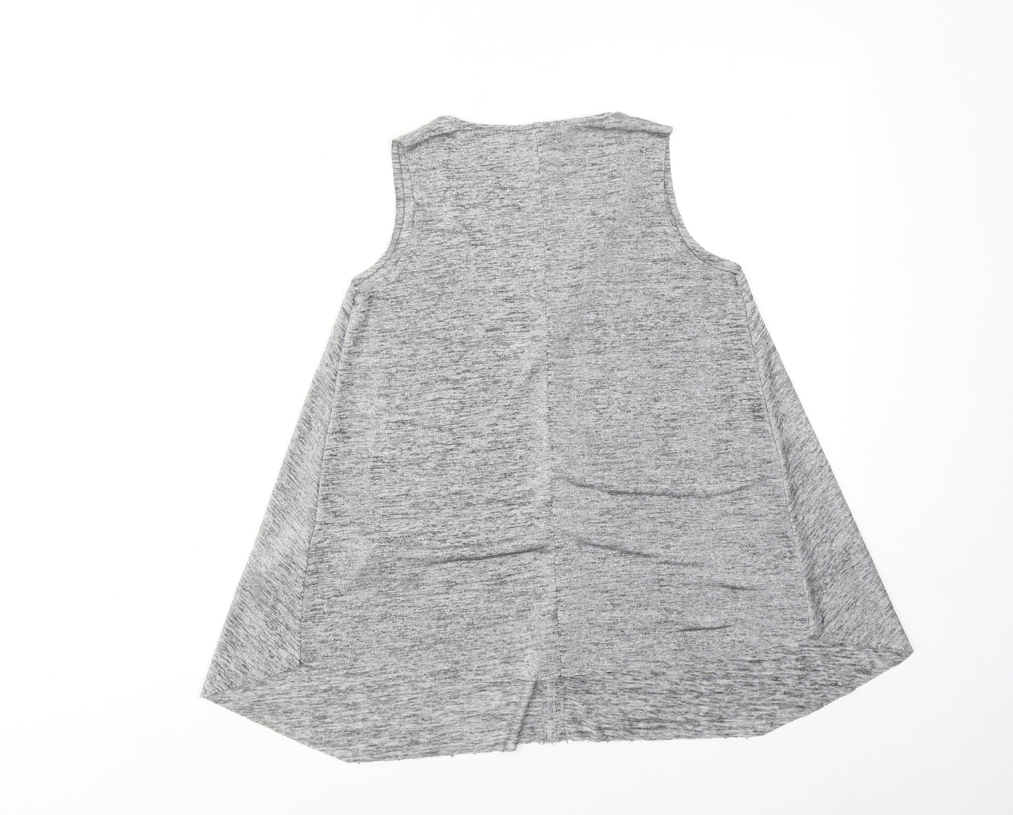 Womens UK Size S Zara Grey Basic Tank