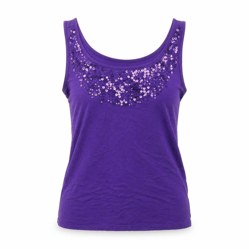 Womens UK Size 10 Marks and Spencer Purple Basic Tank