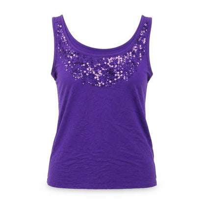 Womens UK Size 10 Marks and Spencer Purple Basic Tank