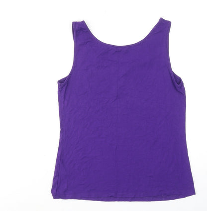 Womens UK Size 10 Marks and Spencer Purple Basic Tank