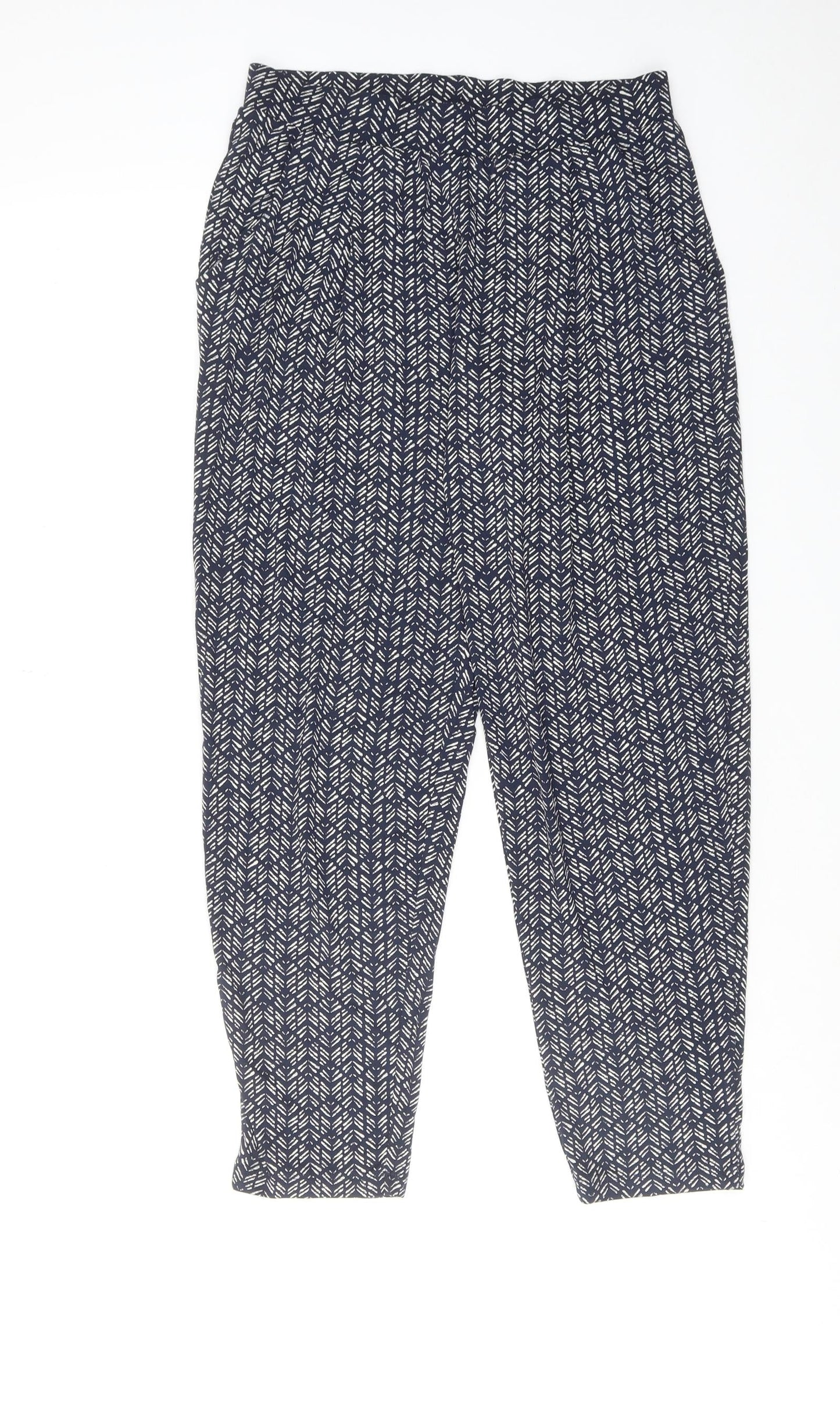 Womens UK Size 8 Marks and Spencer Regular Fit  Blue Trousers