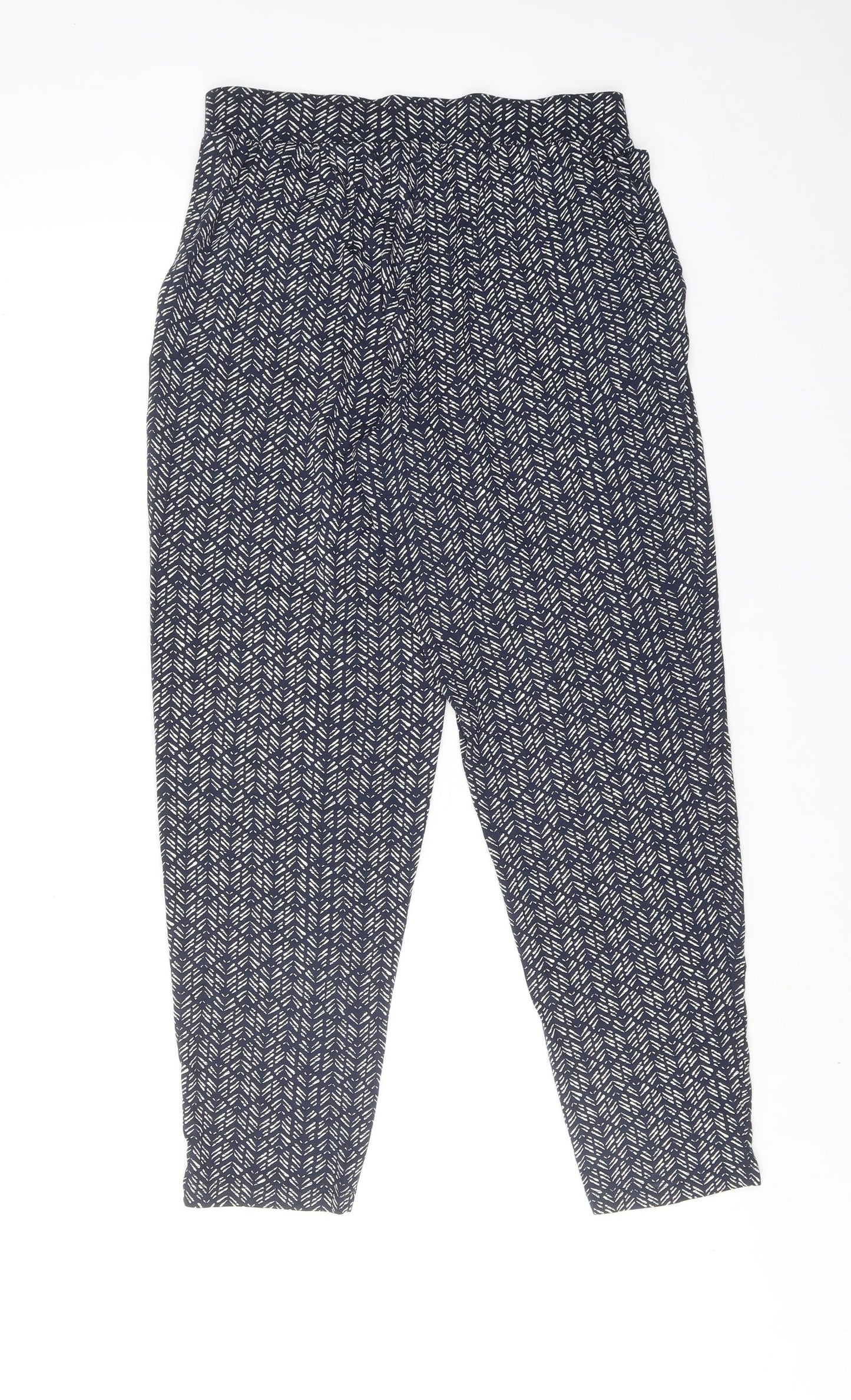 Womens UK Size 8 Marks and Spencer Regular Fit  Blue Trousers