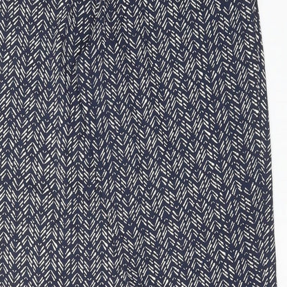 Womens UK Size 8 Marks and Spencer Regular Fit  Blue Trousers