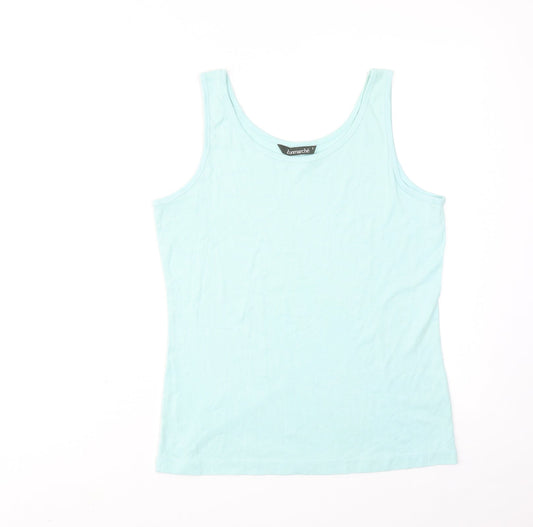 Womens UK Size S Bonmarché Blue Basic Tank
