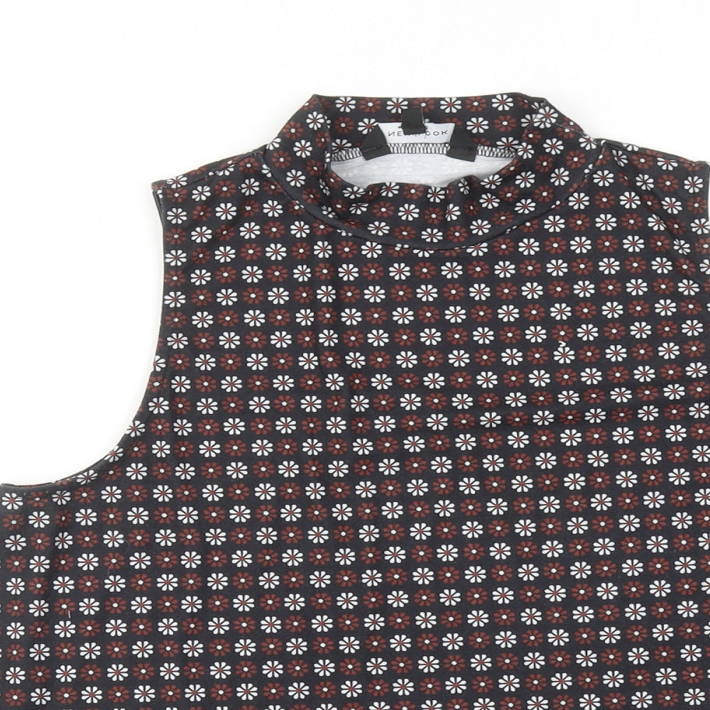 Womens UK Size 12 New Look Black Basic Blouse