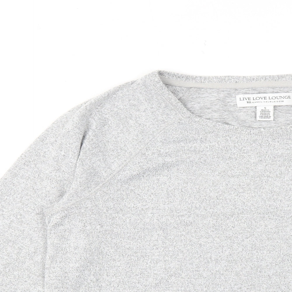 Karen Neuburger Womens Grey Polyester Pullover Sweatshirt Size S Pullover