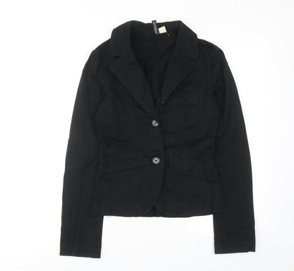 Womens UK Size 6 H&M Black Jacket