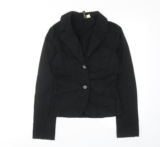 Womens UK Size 6 H&M Black Jacket