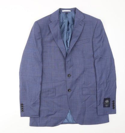 Mens UK Size 40 Marks and Spencer Regular Blue Suit Jacket