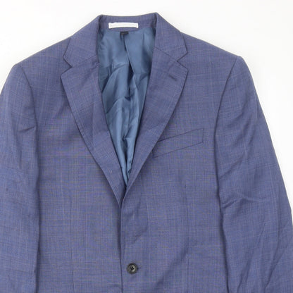 Mens UK Size 40 Marks and Spencer Regular Blue Suit Jacket