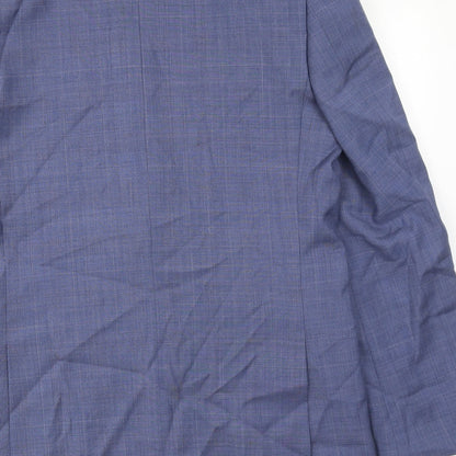 Mens UK Size 40 Marks and Spencer Regular Blue Suit Jacket