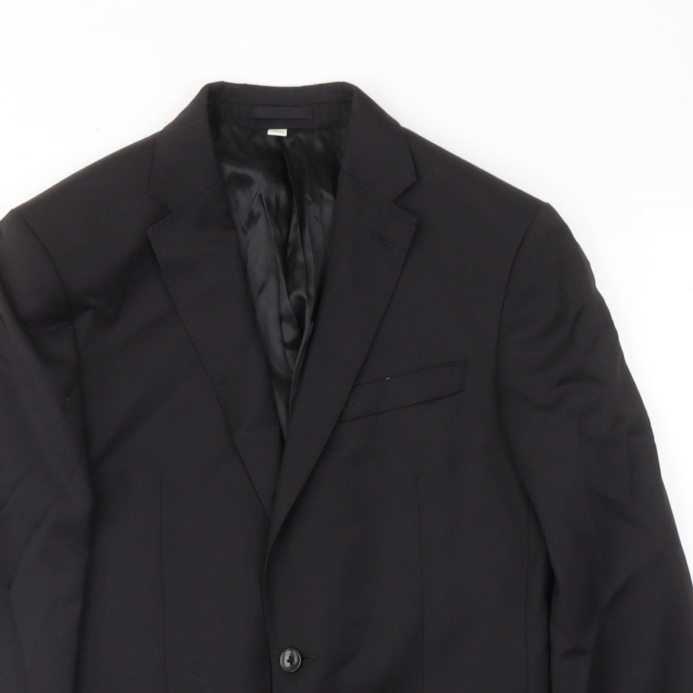 Mens UK Size 38 Marks and Spencer Regular Black Suit Jacket