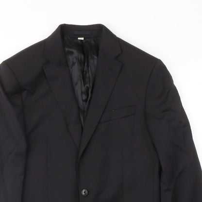 Mens UK Size 38 Marks and Spencer Regular Black Suit Jacket