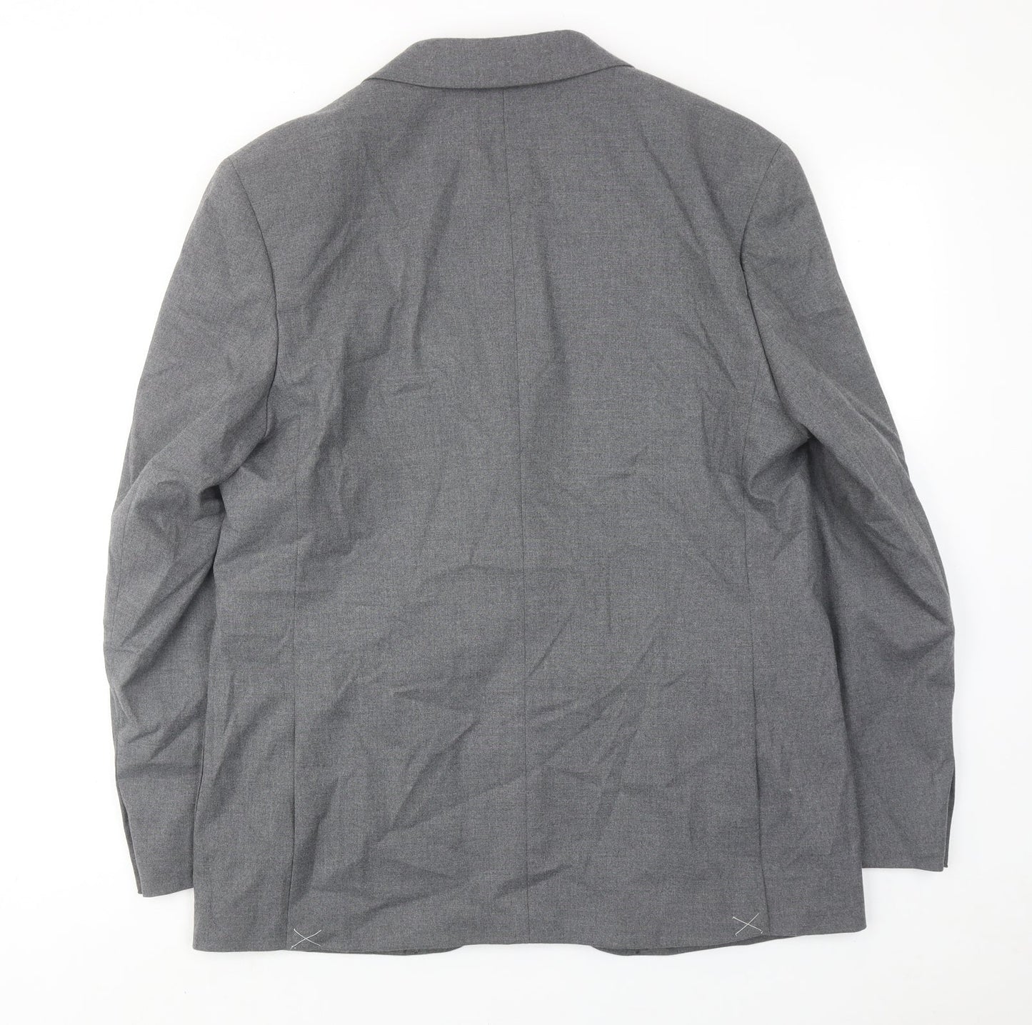 Autograph Mens Grey Polyester Jacket Suit Jacket Size 42 Regular