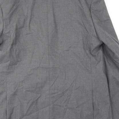Autograph Mens Grey Polyester Jacket Suit Jacket Size 42 Regular