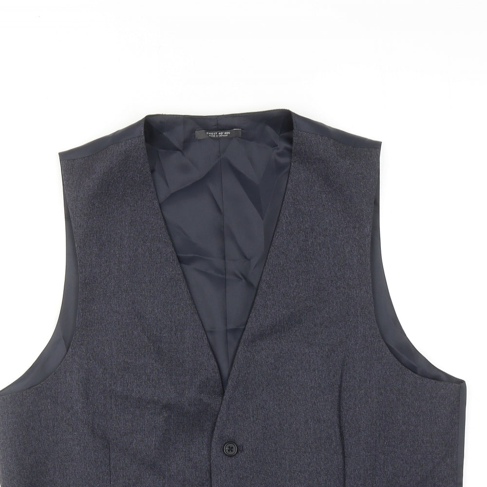 Mens UK Size 40 Marks and Spencer Regular Blue Suit Jacket