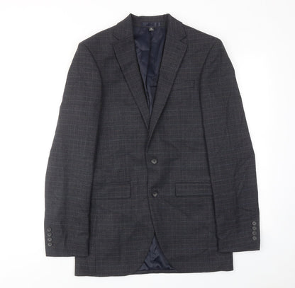 Mens UK Size 36 Marks and Spencer Regular Blue Suit Jacket