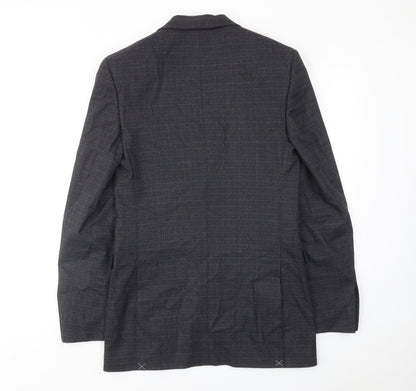 Mens UK Size 36 Marks and Spencer Regular Blue Suit Jacket