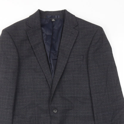 Mens UK Size 36 Marks and Spencer Regular Blue Suit Jacket