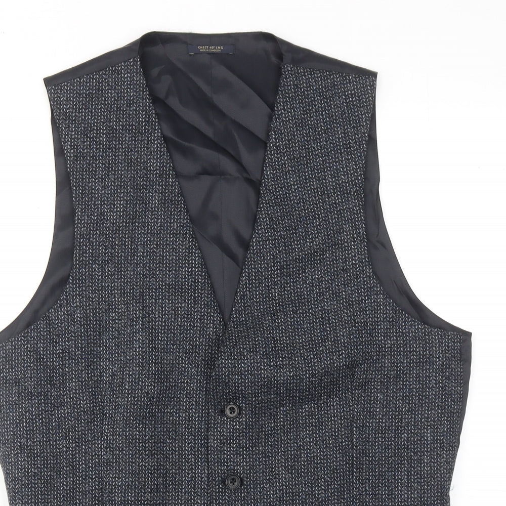 Mens UK Size 40 Marks and Spencer Regular Blue Suit Jacket