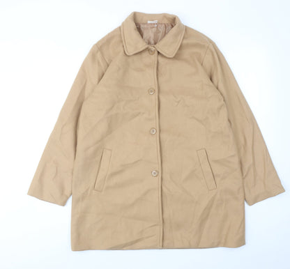 Womens UK Size 14 Neuville Beige Overcoat