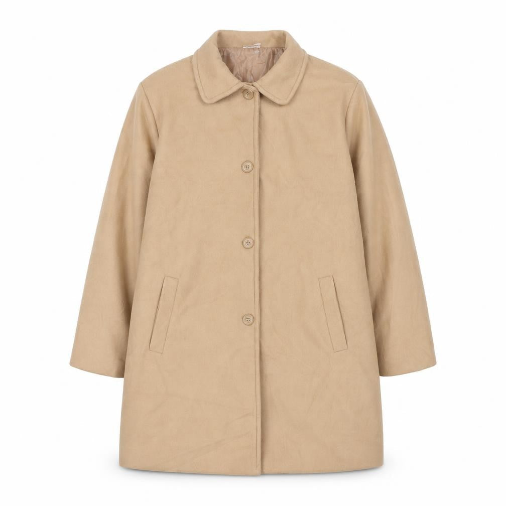 Womens UK Size 14 Neuville Beige Overcoat