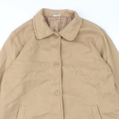 Womens UK Size 14 Neuville Beige Overcoat