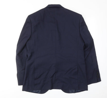Mens UK Size 42 Marks and Spencer Regular Blue Suit Jacket