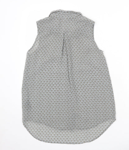 Womens UK Size 8 H&M Multicoloured Basic Button-Up