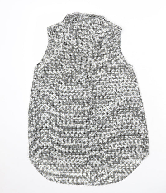 Womens UK Size 8 H&M Multicoloured Basic Button-Up