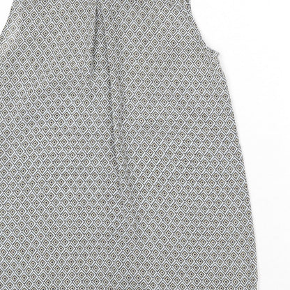 Womens UK Size 8 H&M Multicoloured Basic Button-Up