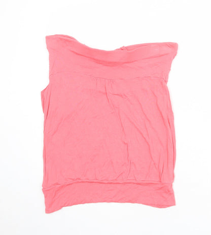 Womens UK Size 16 Warehouse Pink Basic Blouse