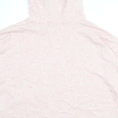 Marks and Spencer Girls Pink Polyester Pullover Hoodie Size 12-13 Years Pullover